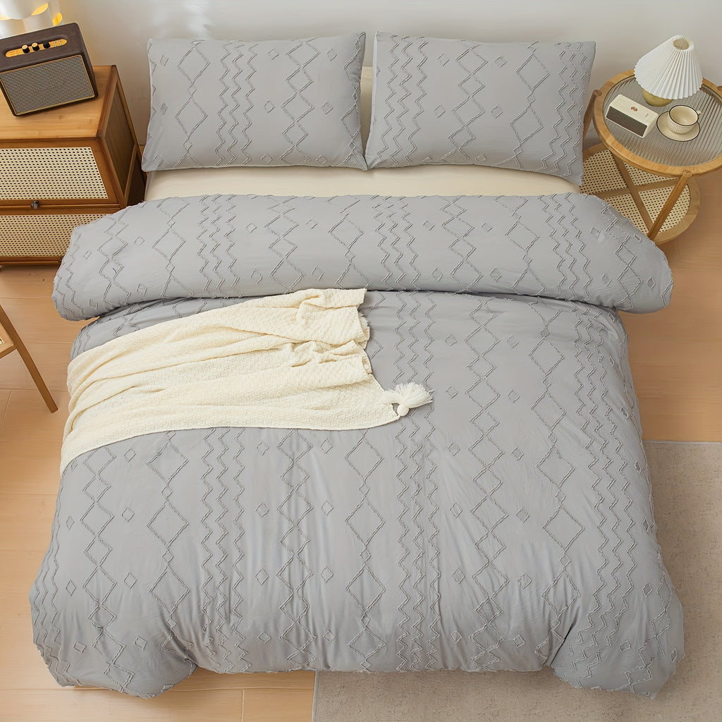 Serenité Élégante Designer Minimalist Duvet Cover Set