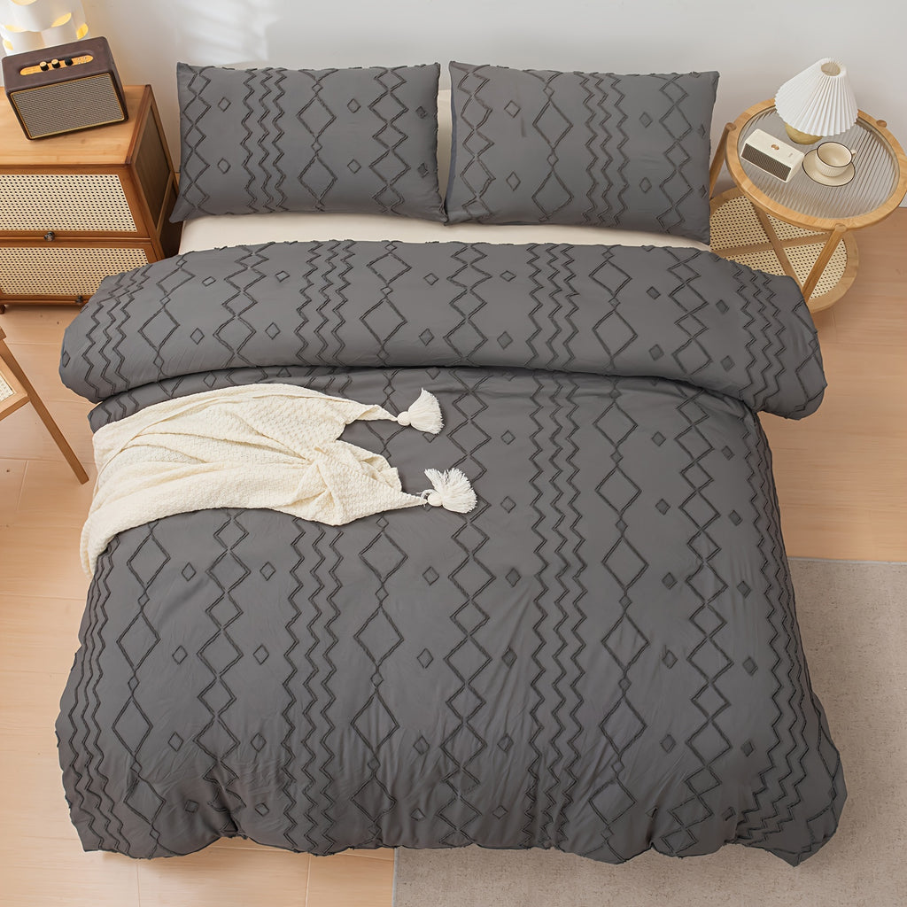 Serenité Élégante Designer Minimalist Duvet Cover Set