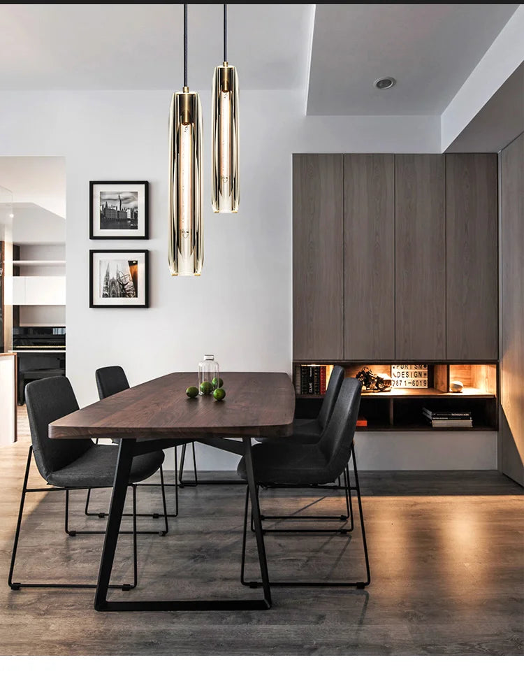 Luxe Copper Crystal Pendant Light