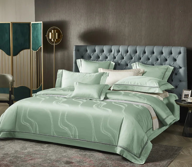 Heritage Jacquard Egyptian Cotton Bedding Set