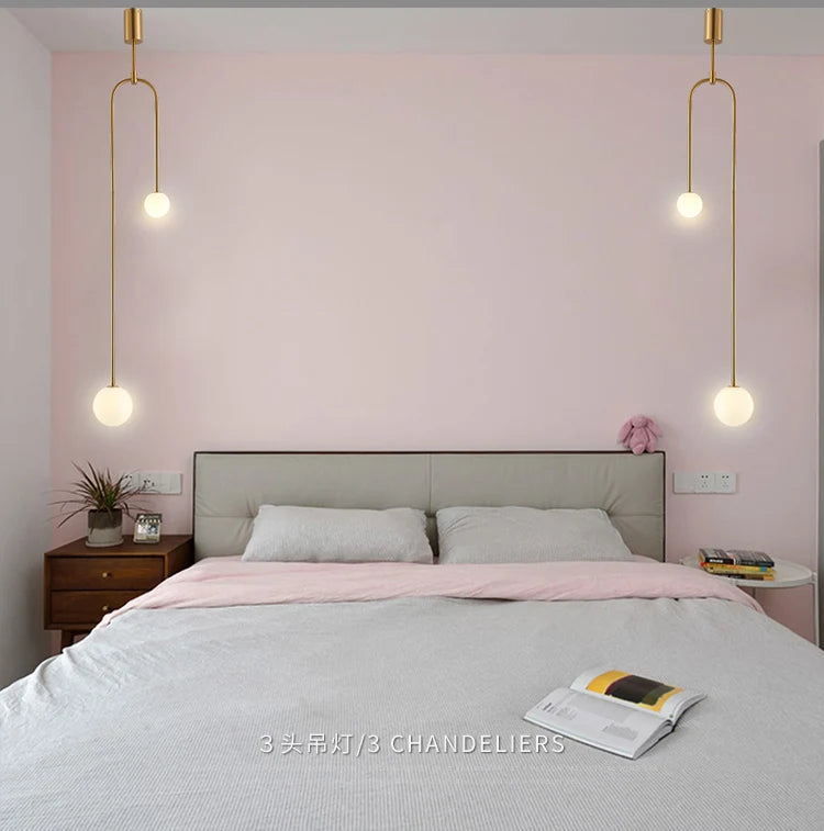 Aura Luxe Glass Ball Pendant Light