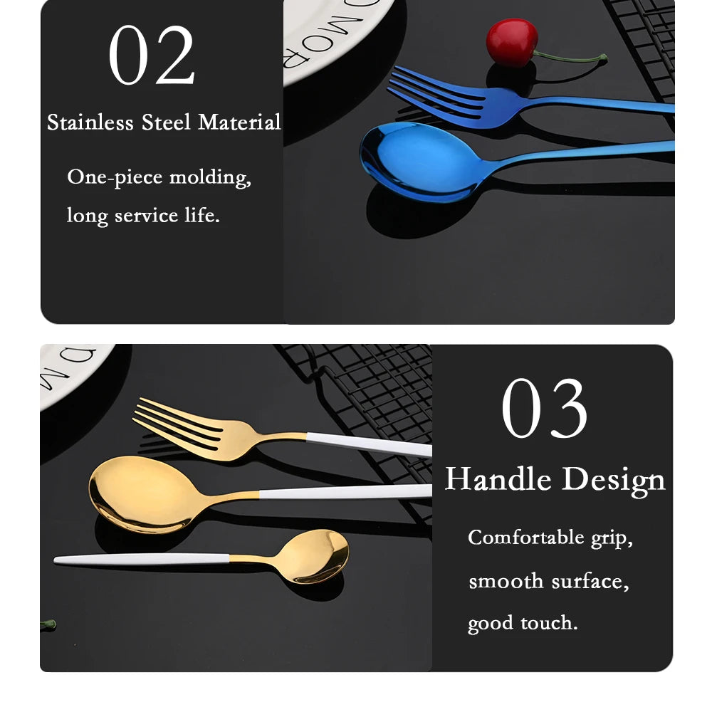 LuxeGold Cutlery Set