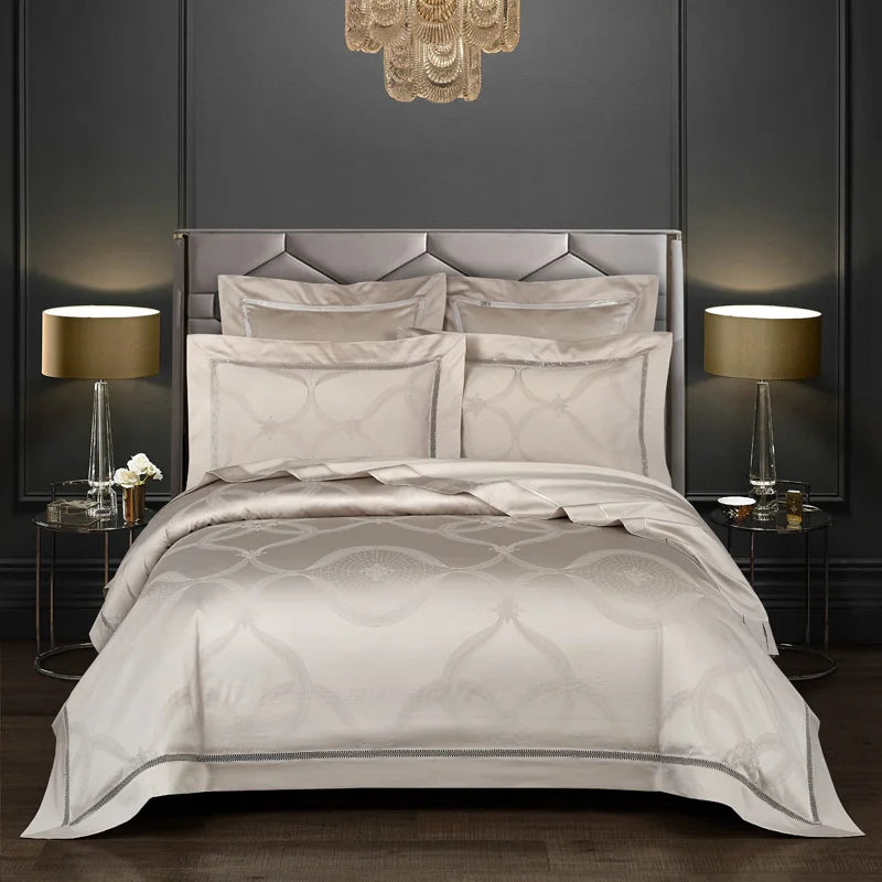 Heritage Jacquard Egyptian Cotton Bedding Set