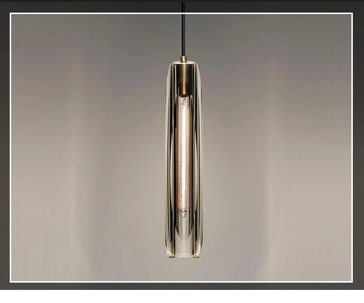 Luxe Copper Crystal Pendant Light