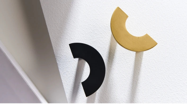 Dooroom Brass Half Moon Handles