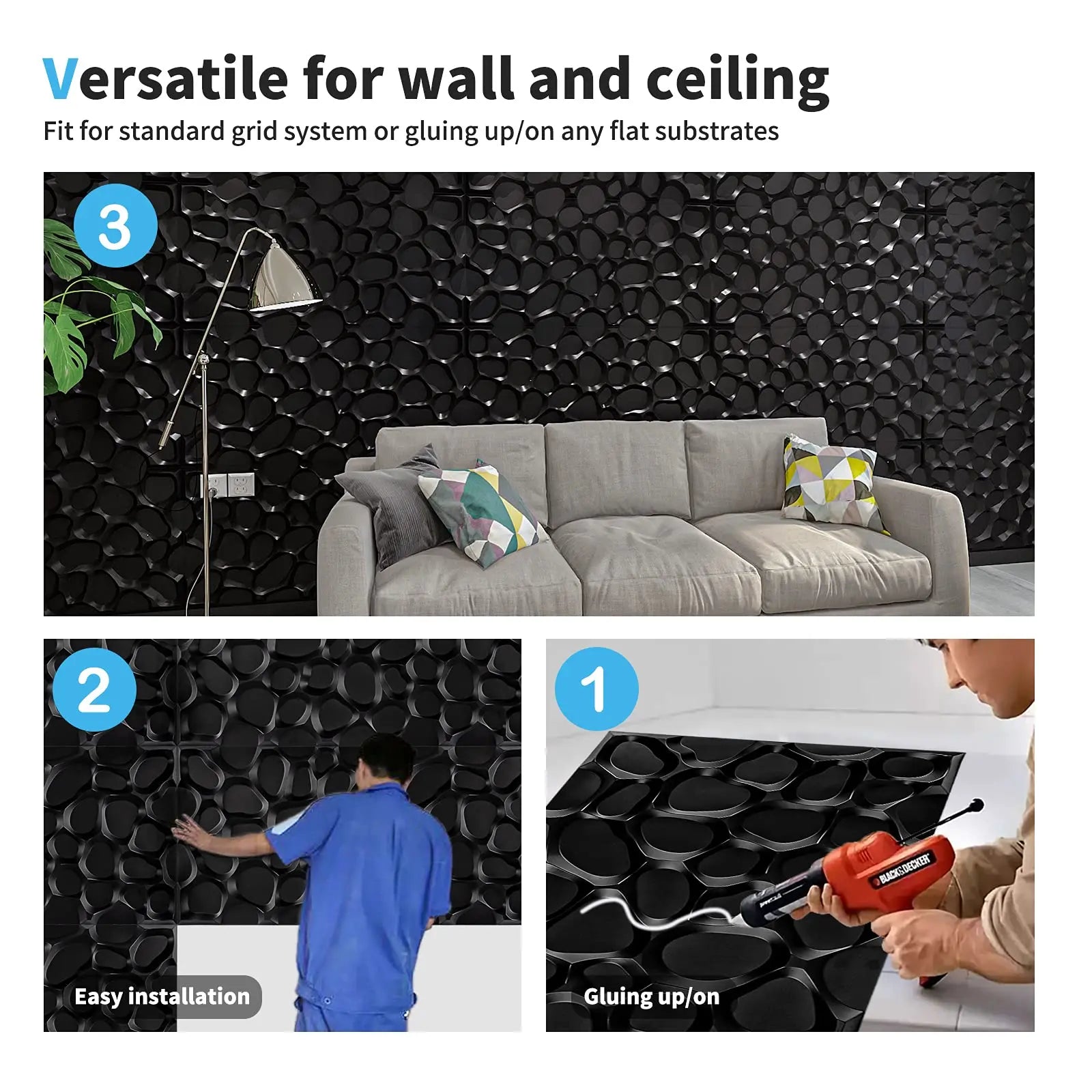 Art3d Sandpits Design Wall Panels