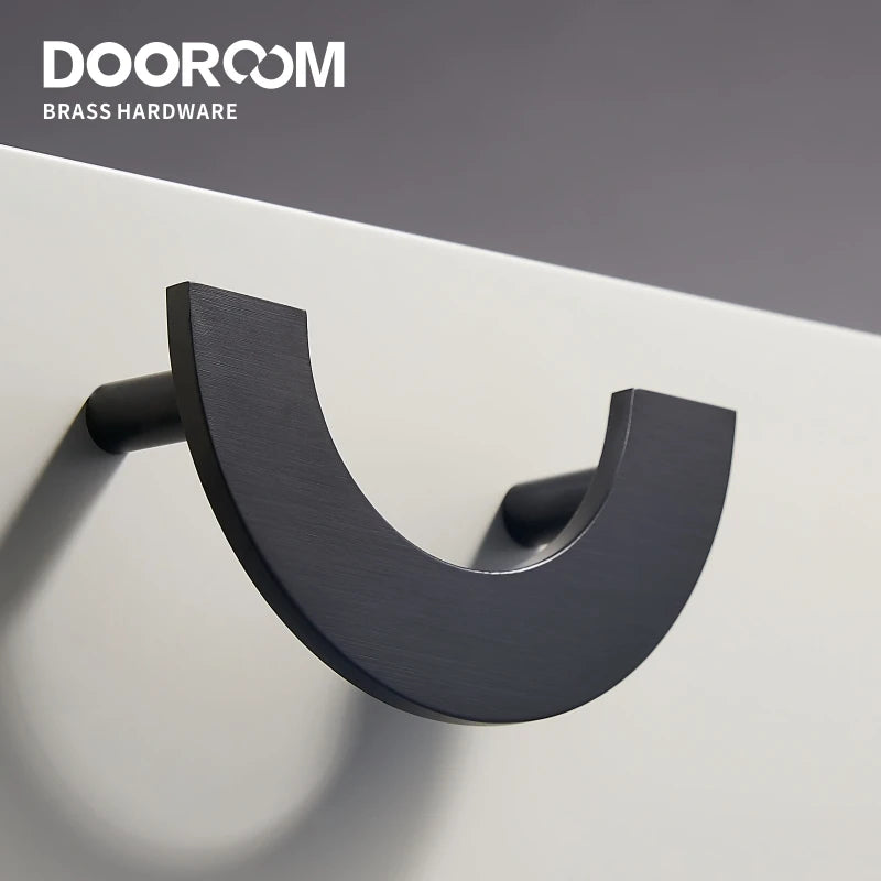 Dooroom Brass Half Moon Handles