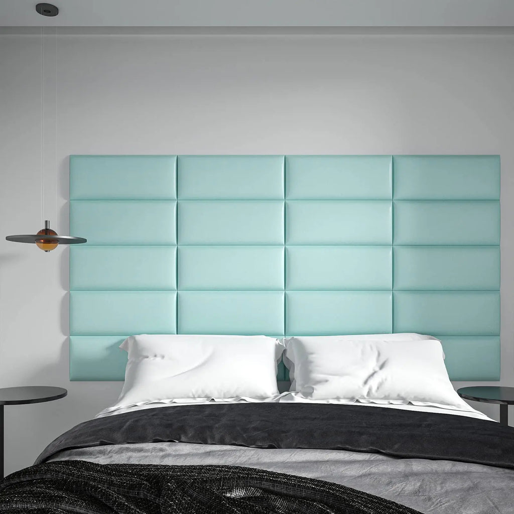 Art3d Teal Upholstered Headboard Panels