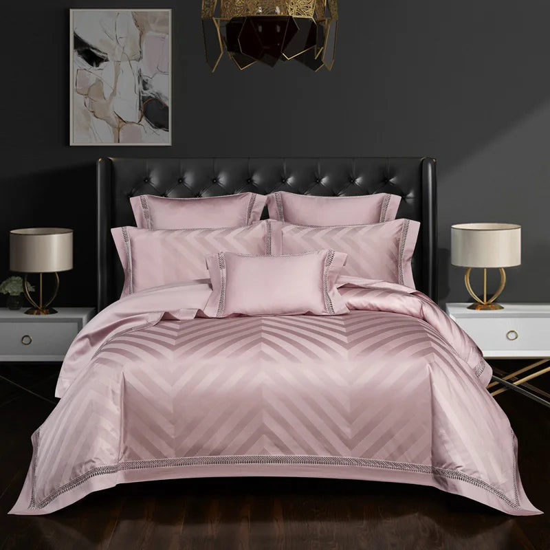 Heritage Jacquard Egyptian Cotton Bedding Set