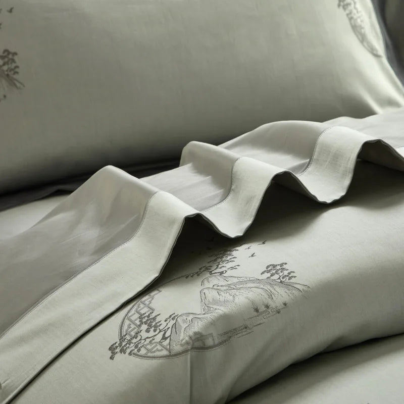Heritage Jacquard Egyptian Cotton Bedding Set