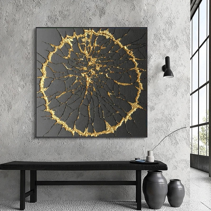 Golden Era – Vintage Minimalist Luxury Canvas Art