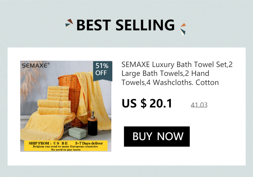 Semaxe Luxe Cotton Towel Set