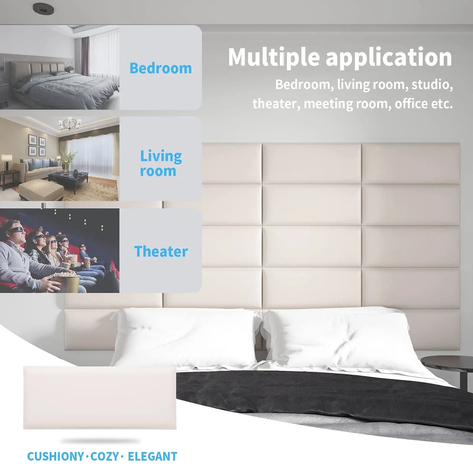 Art3d Upholstered Headboard Panels