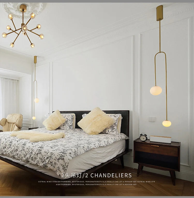 Aura Luxe Glass Ball Pendant Light