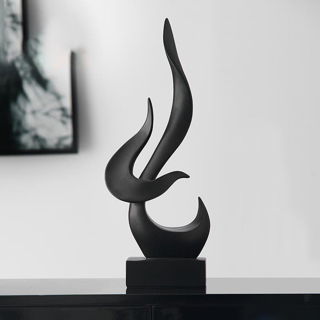 Eclipse Abstract Sculpture – Modern Art Figurine for Home & Office