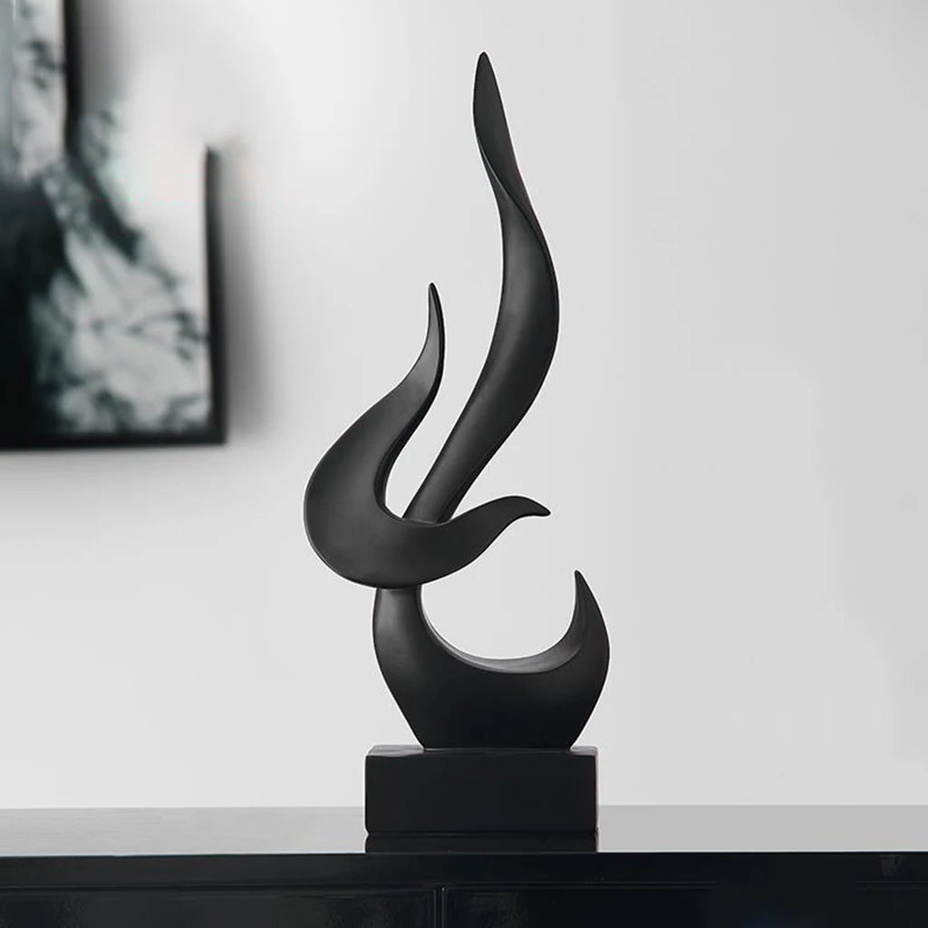 Eclipse Abstract Sculpture – Modern Art Figurine for Home & Office