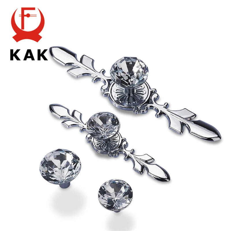 KAK Champagne Gold Diamond Door & Drawer Handles