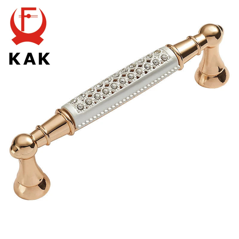 KAK Champagne Gold Diamond Door & Drawer Handles