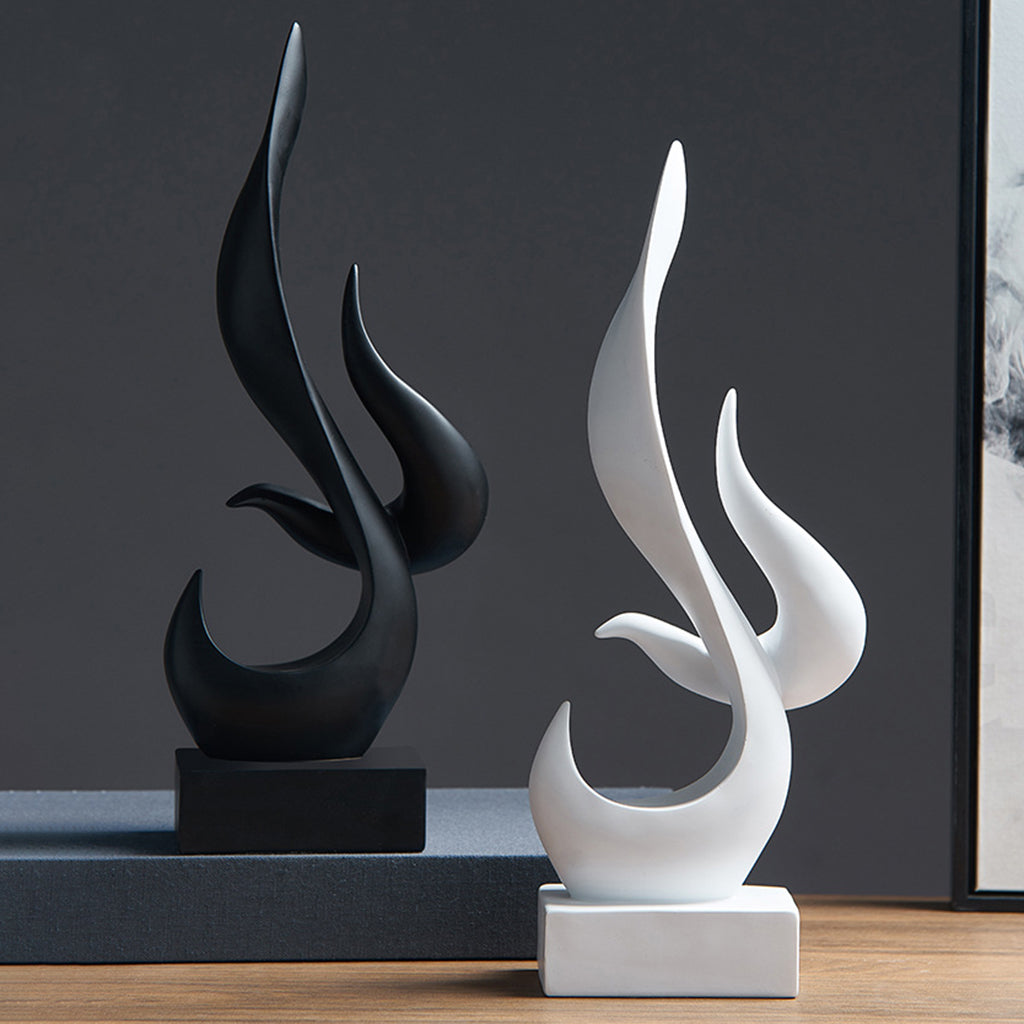 Eclipse Abstract Sculpture – Modern Art Figurine for Home & Office
