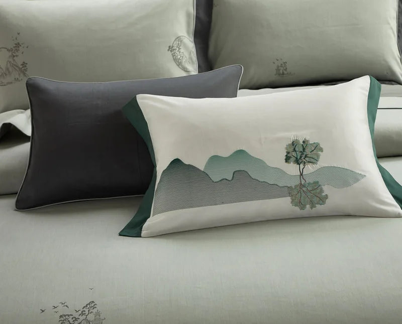 Heritage Jacquard Egyptian Cotton Bedding Set