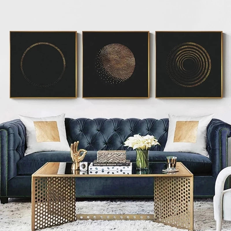 Golden Era – Vintage Minimalist Luxury Canvas Art