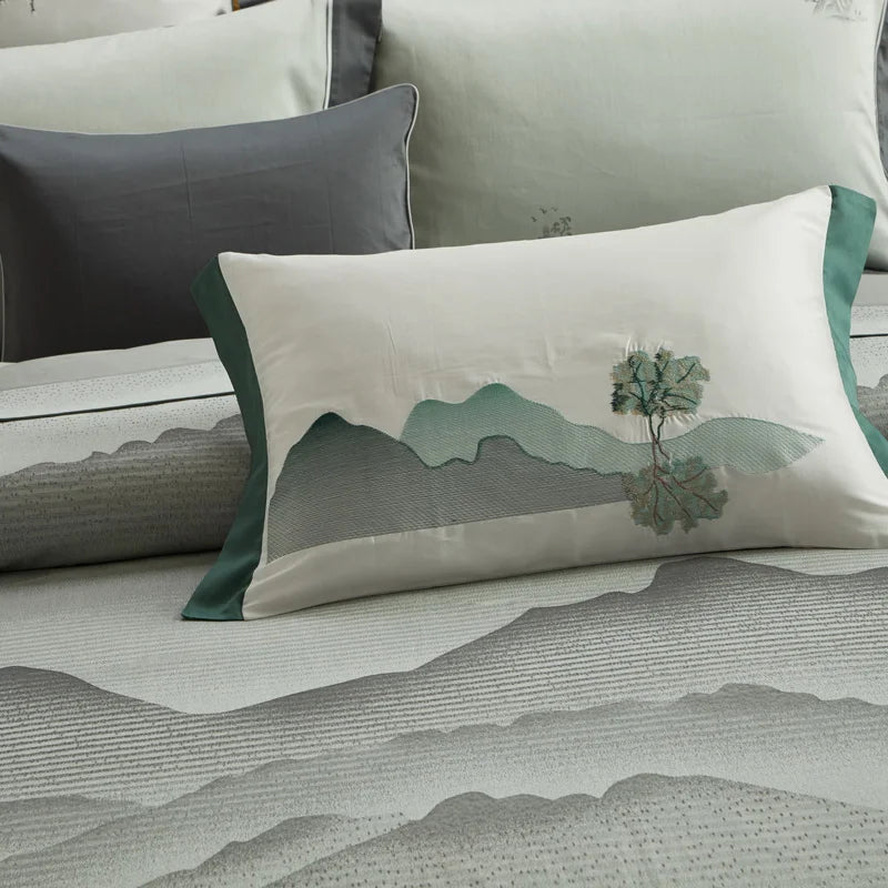 Heritage Jacquard Egyptian Cotton Bedding Set