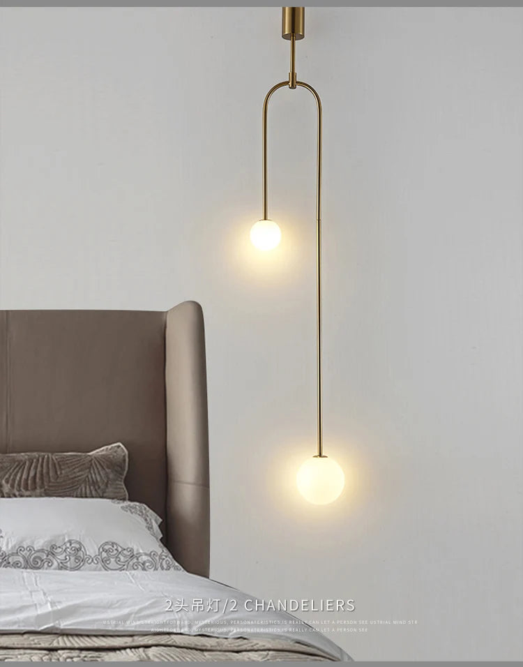 Aura Luxe Glass Ball Pendant Light