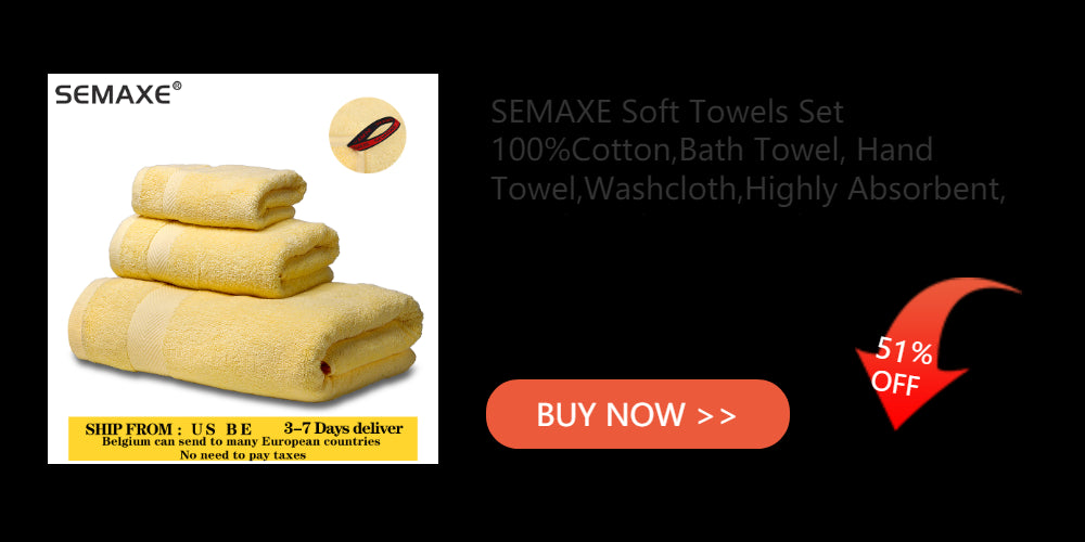 Semaxe Luxe Cotton Towel Set