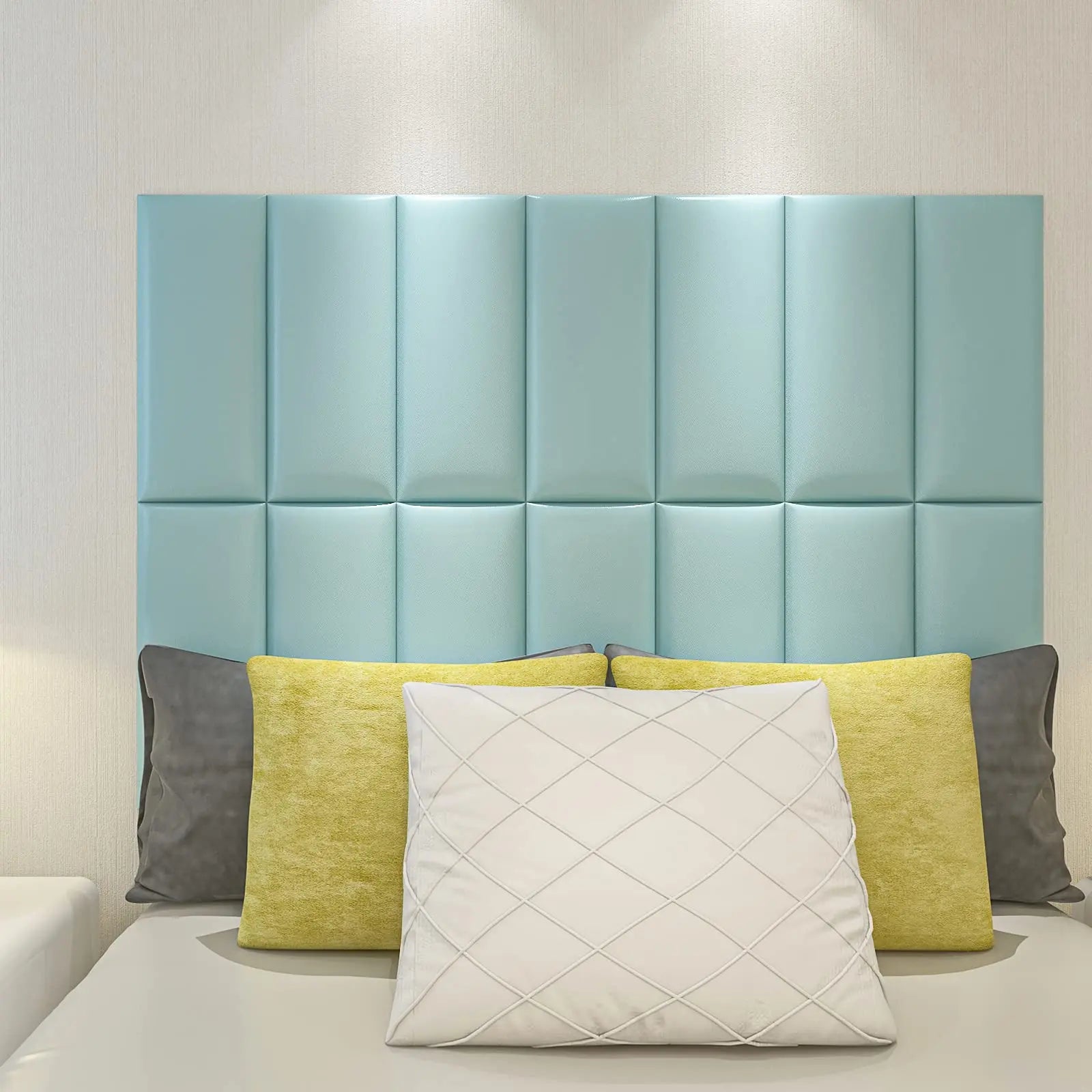 Art3d Teal Upholstered Headboard Panels