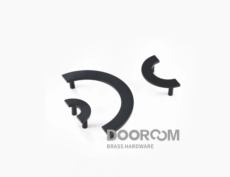 Dooroom Brass Half Moon Handles