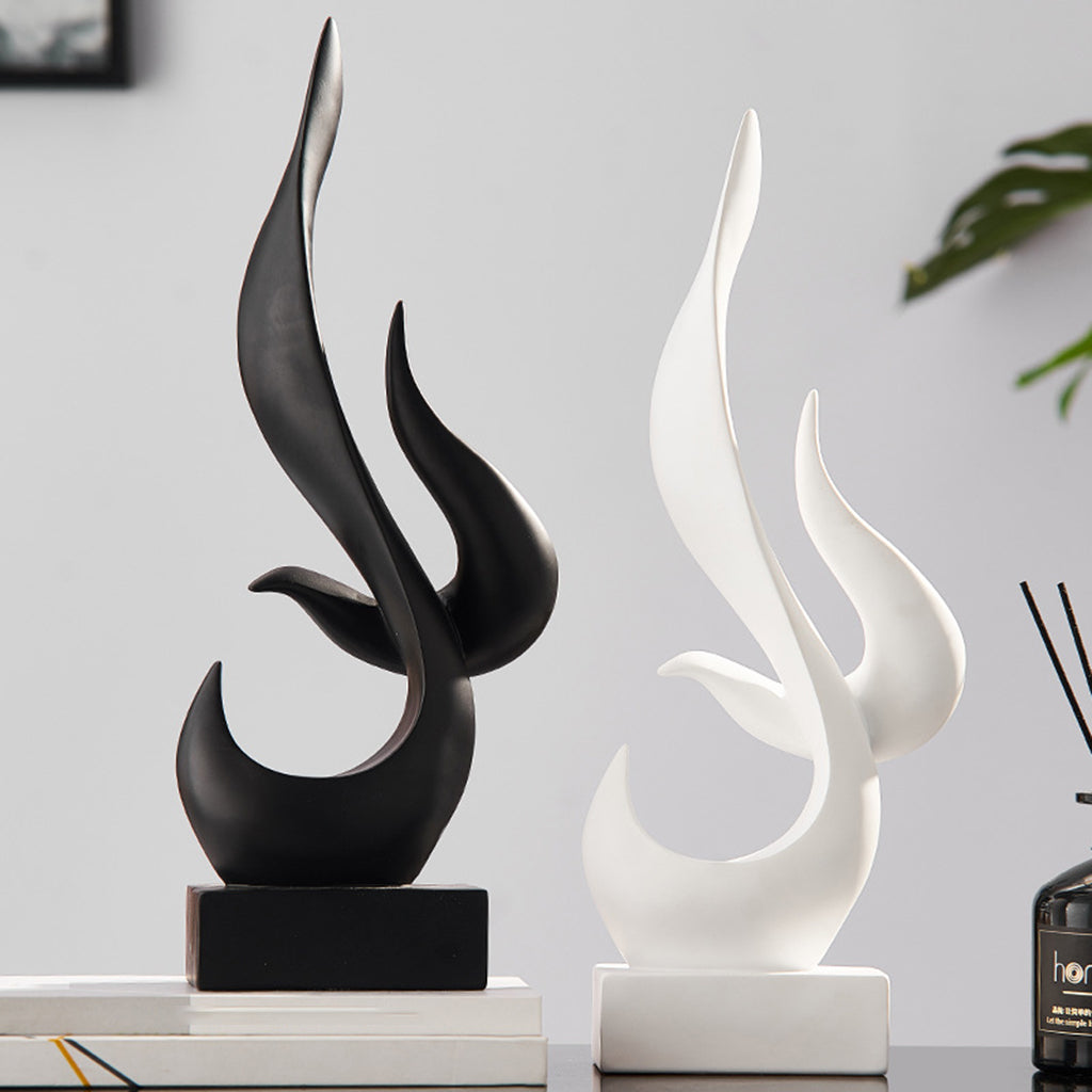 Eclipse Abstract Sculpture – Modern Art Figurine for Home & Office