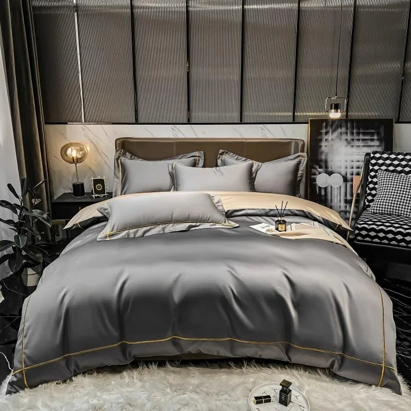 Egyptian Cotton Duvet Cover Set