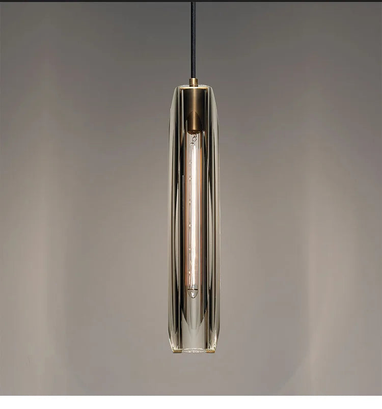 Luxe Copper Crystal Pendant Light