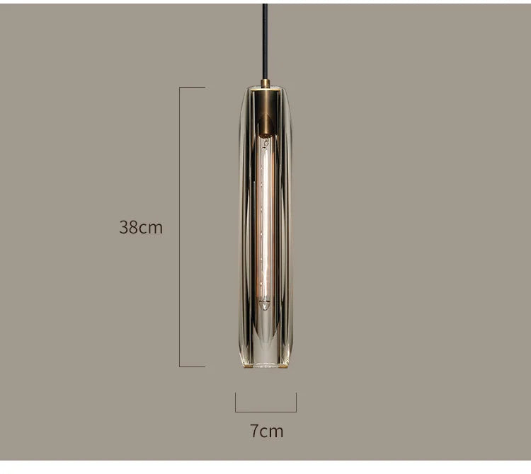Luxe Copper Crystal Pendant Light