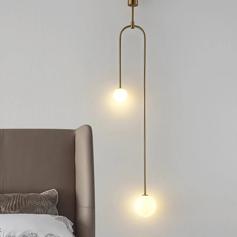 Aura Luxe Glass Ball Pendant Light