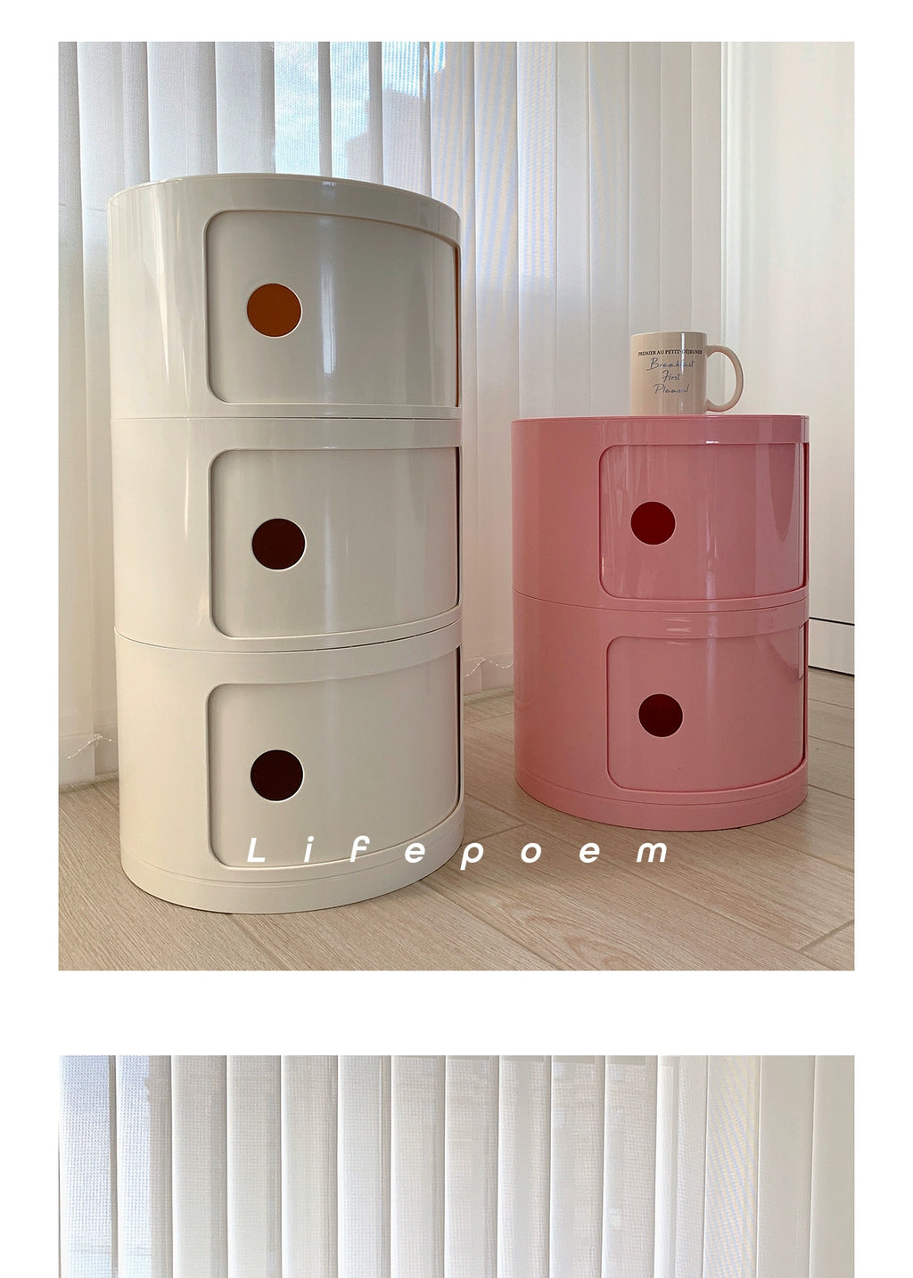 Skagen Nordic Round Bedside Table
