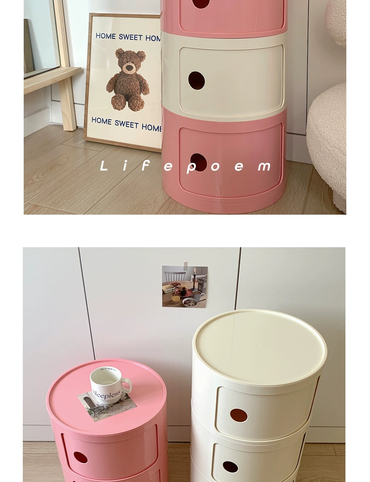 Skagen Nordic Round Bedside Table