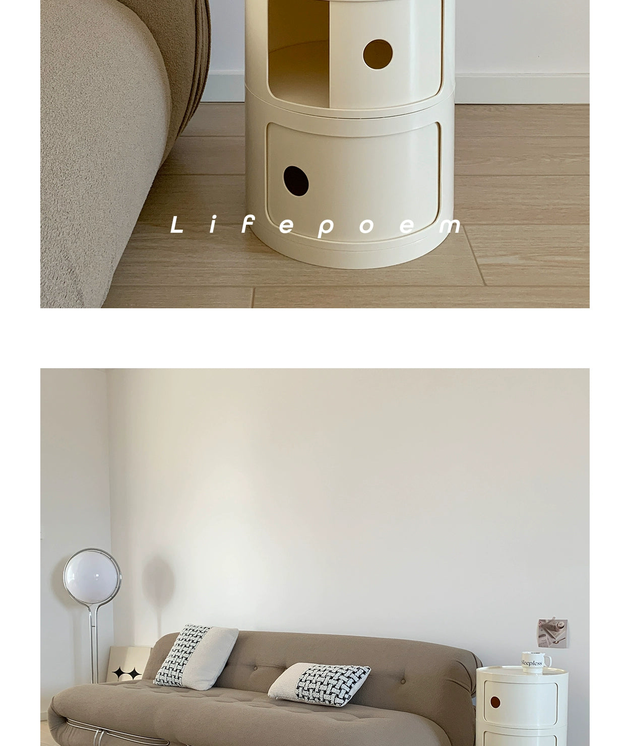 Skagen Nordic Round Bedside Table