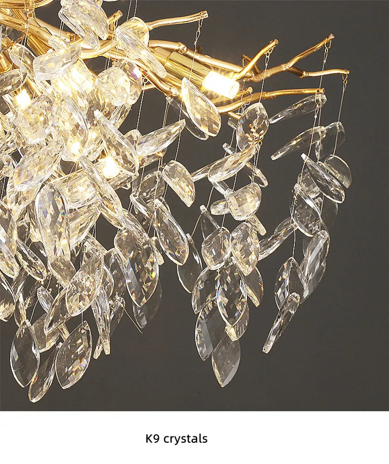 Luxury Branch Crystal LED Pendant Light