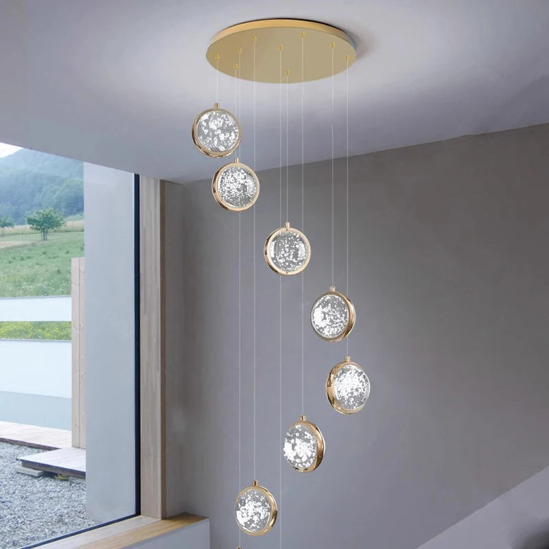 Solara Nordic Staircase LED Chandelier