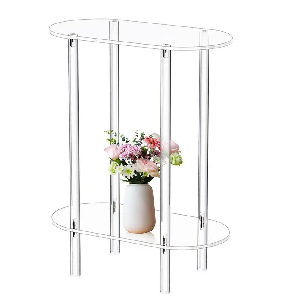 CrystalClear Acrylic Sofa Side Table
