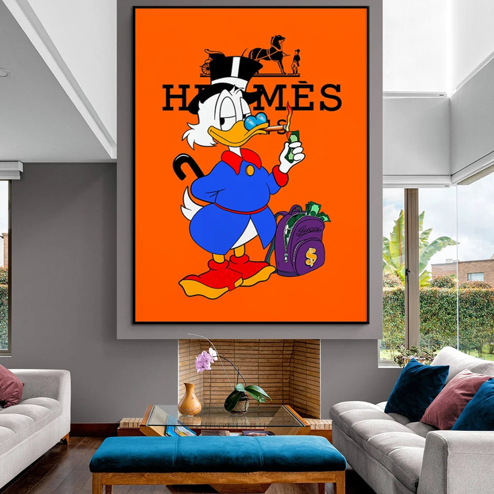 Scrooge McDuck Success Canvas