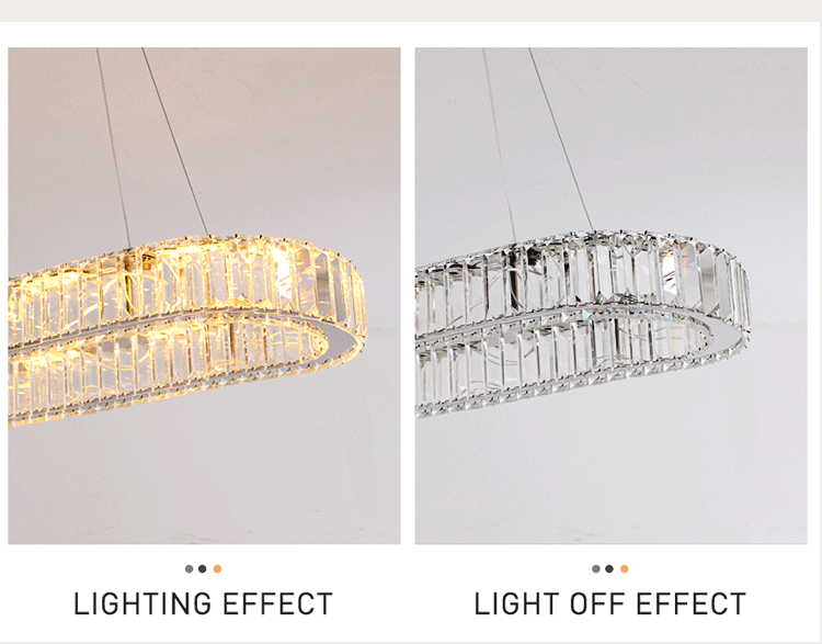 Luxury Oval Crystal Chandelier