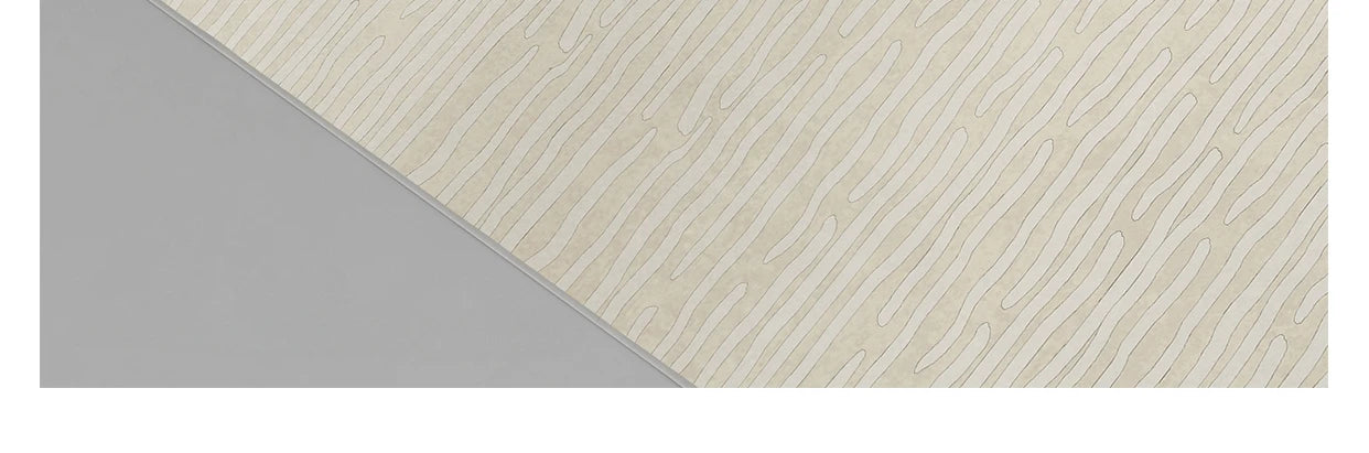 Sahara Minimalist Beige Line Area Rug