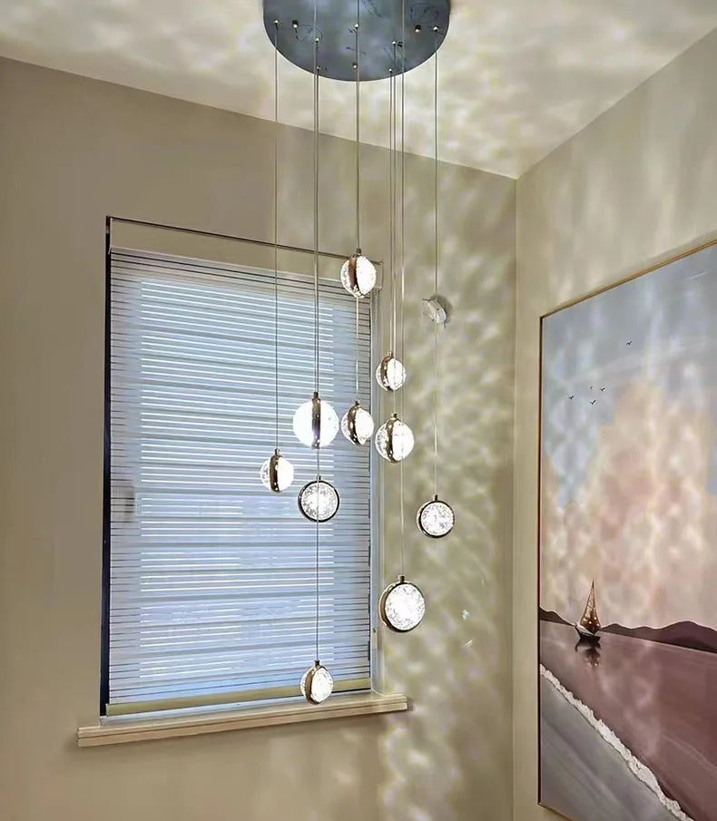 Solara Nordic Staircase LED Chandelier