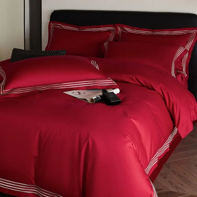 Triline Embroidered Duvet Set