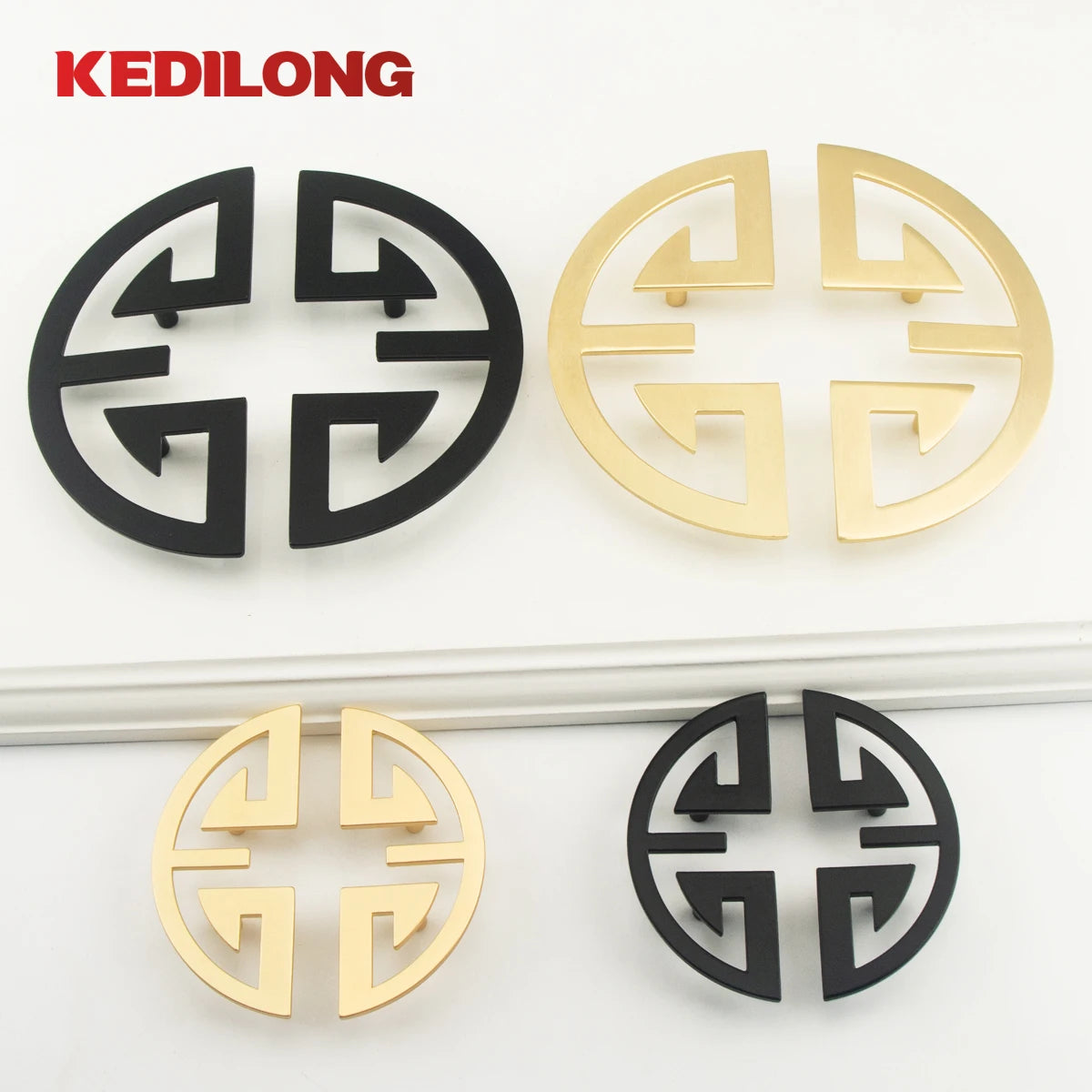 KEDLO Luxe Gold Cabinet & Drawer Handle