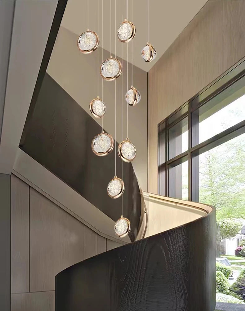 Solara Nordic Staircase LED Chandelier