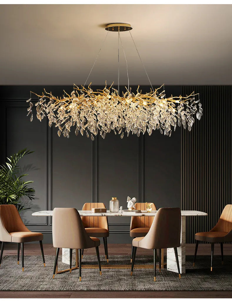 Luxury Branch Crystal LED Pendant Light