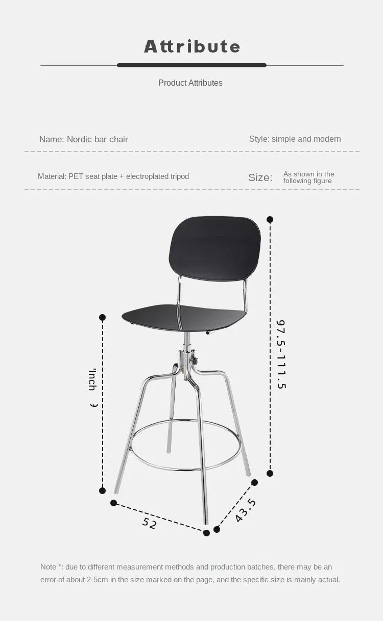 Skandi Chic Bar Stool